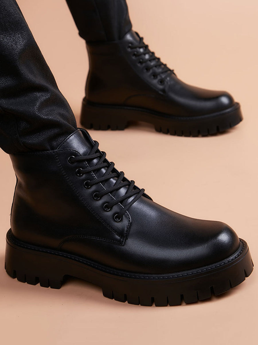 Sophisticated Handcrafted Genuine Leather Men's Leather Boots for Office & Formal Wear