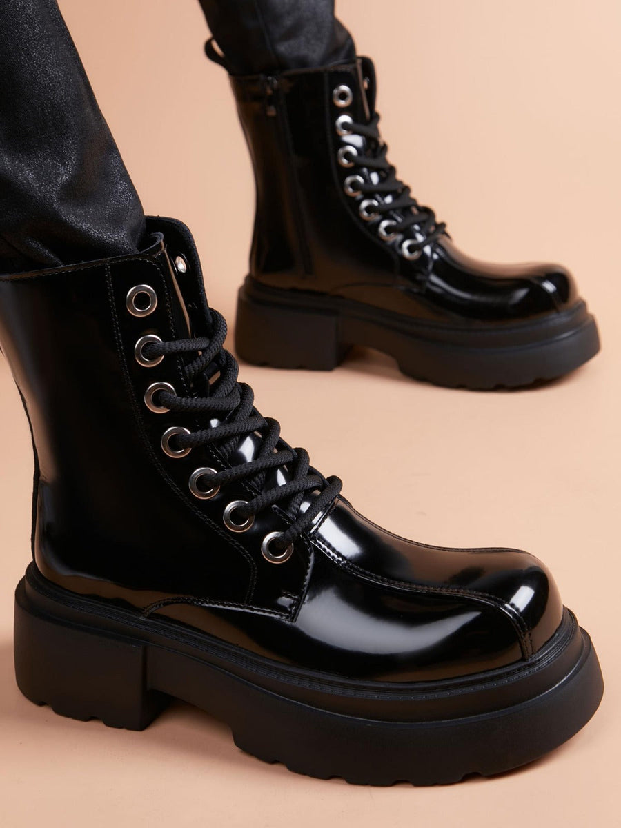 Tailored Handcrafted Genuine Leather Men's Leather Boots for Office & Formal Wear